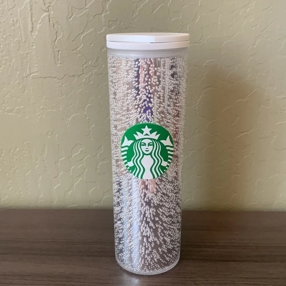 Starbucks‎ Effervescent Bubbles Silver Holiday 2020 Hot Tumbler Cup 16oz NWT
